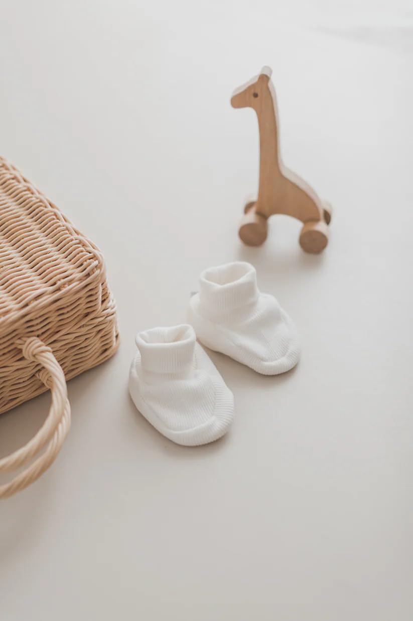Generisch Baby Krabbel- Hausschuhe - Schuhe Neugeborene - Baumwolle - Diverse Farben - Mädchen - Jungs