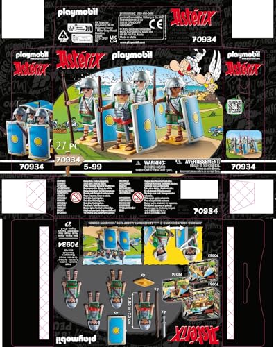 PLAYMOBIL Asterix 71542 Roman Camp, Exciting Conquest of the Camp by the Gauls, Includes Magic Potion for More Body Strength, Detailed Toy for Children from 5 Years