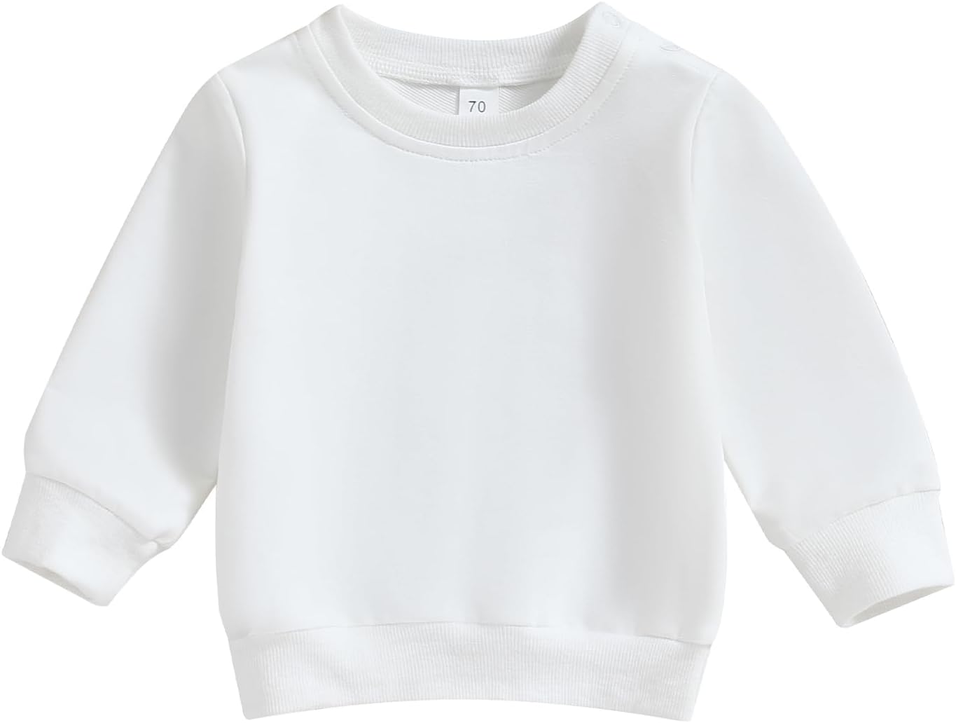 ESSECMBS Kleinkind Baby Jungen Daliy Sweatshirt Kleidung Langarm Rundhalsausschnitt Einfarbig Oberteile Kleiner Junge Frühling Herbst Baumwolle Hemd Kleidung