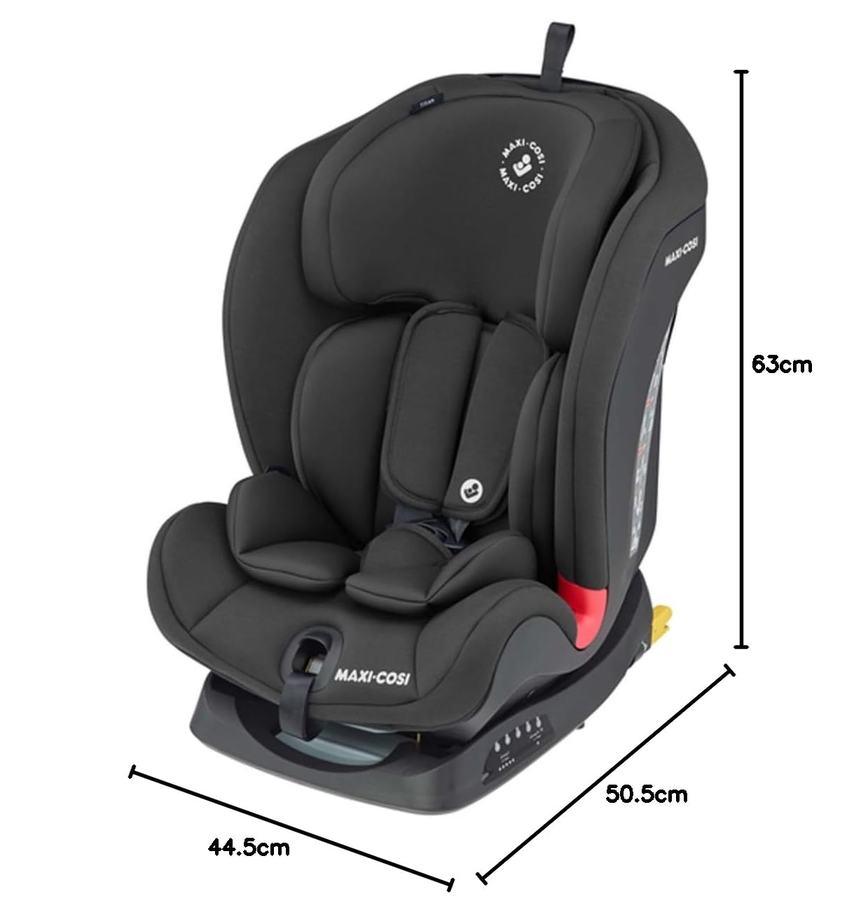Maxi-Cosi Titan S i-Size, Child Car Seat, 15 months-12 years (76-150cm), ISOFIX Car Seat, 5 Recline Positions, 13 Headrest Positions, G-CELL Protection, 5-Point Safety Harness, Tonal Graphite - Meloni2