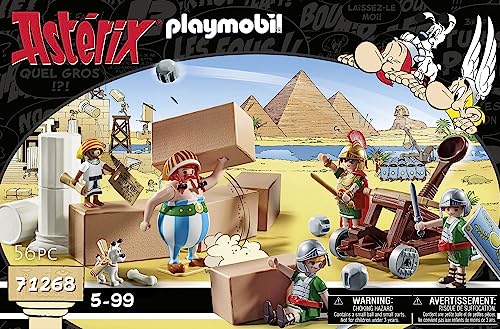 PLAYMOBIL Asterix 71542 Roman Camp, Exciting Conquest of the Camp by the Gauls, Includes Magic Potion for More Body Strength, Detailed Toy for Children from 5 Years