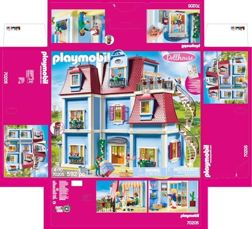PLAYMOBIL | Dollhouse |Spielzeug für Kinder ab 4 Jahren | Mitnehm-Puppenhaus mit Griff | 70985