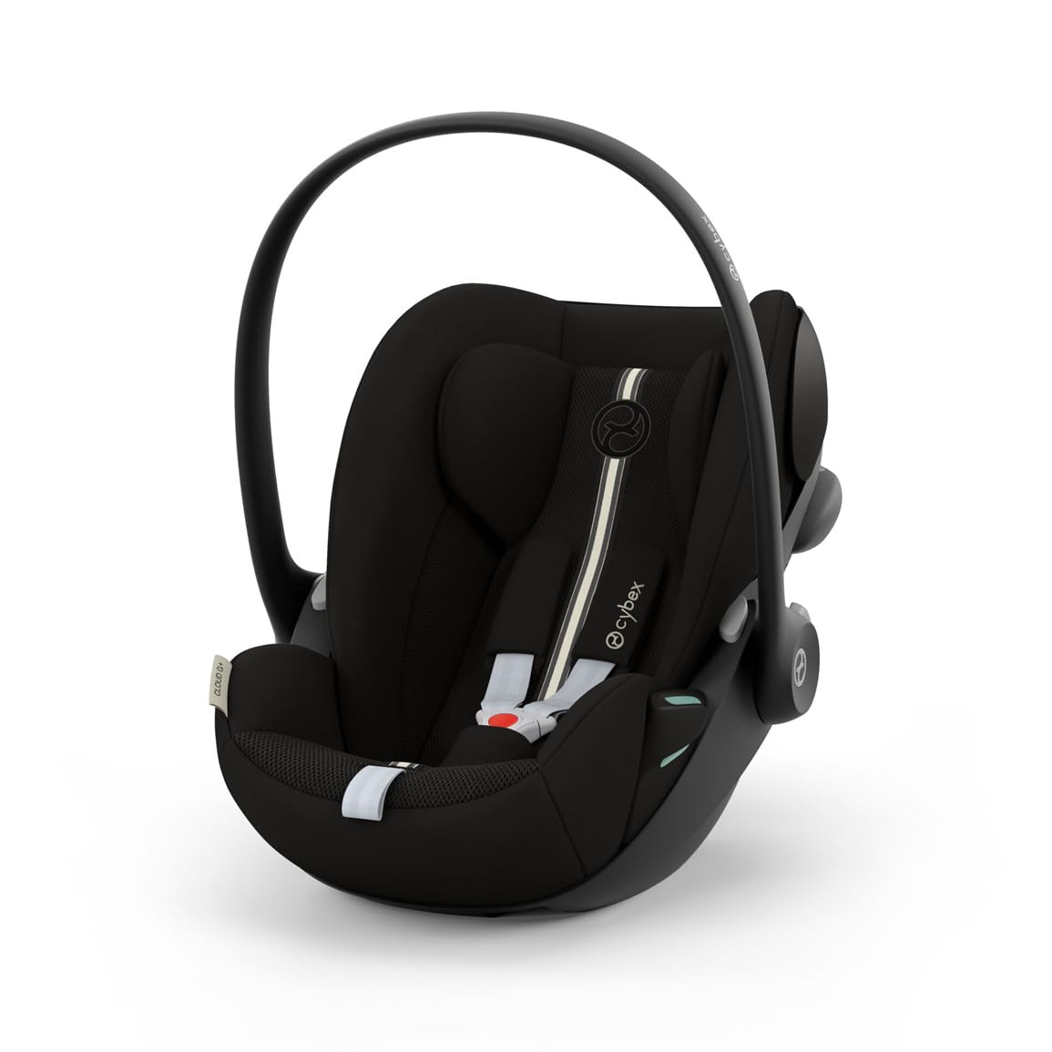CYBEX Gold Babyschale Cloud G i-Size Comfort, Inkl. Neugeboreneneinlage, Ab Geburt bis ca. 24 Monate, Für Kinder ab 40 cm bis 87 cm, Max. 13 kg, Moon Black - Meloni2