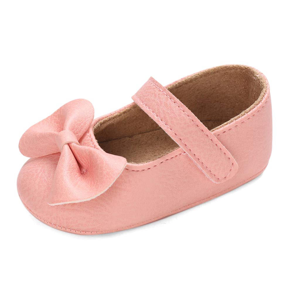 LACOFIA Babyschuhe Mädchen rutschfest Bowknot Prinzessin Krabbelschuhe