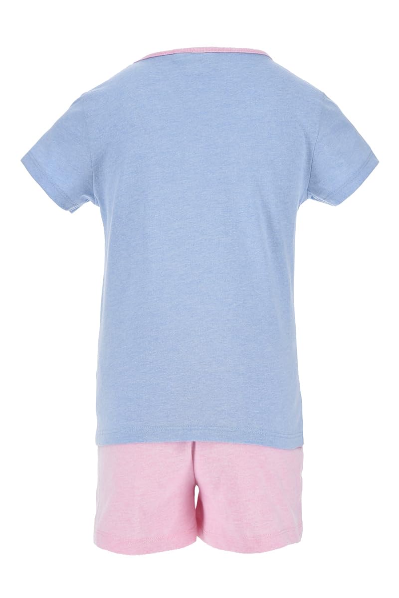 Disney Stitch Pyjamas für Mädchen, Stitch Design 2-Teiliges T-Shirt und Shorts-Set für Mädchen, Geschenk für Mädchen, Größen 6 bis 12 Jahre