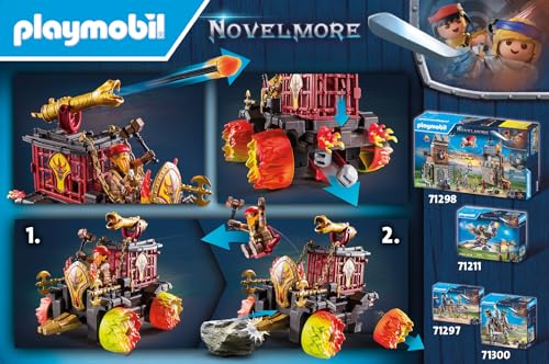 PLAYMOBIL Novelmore 71642 Arwynns Castle, Knight's Castle, Includes Three Knights and Numerous Accessories for Realistic Battles, Action-packed Toy for Children from 4 Years