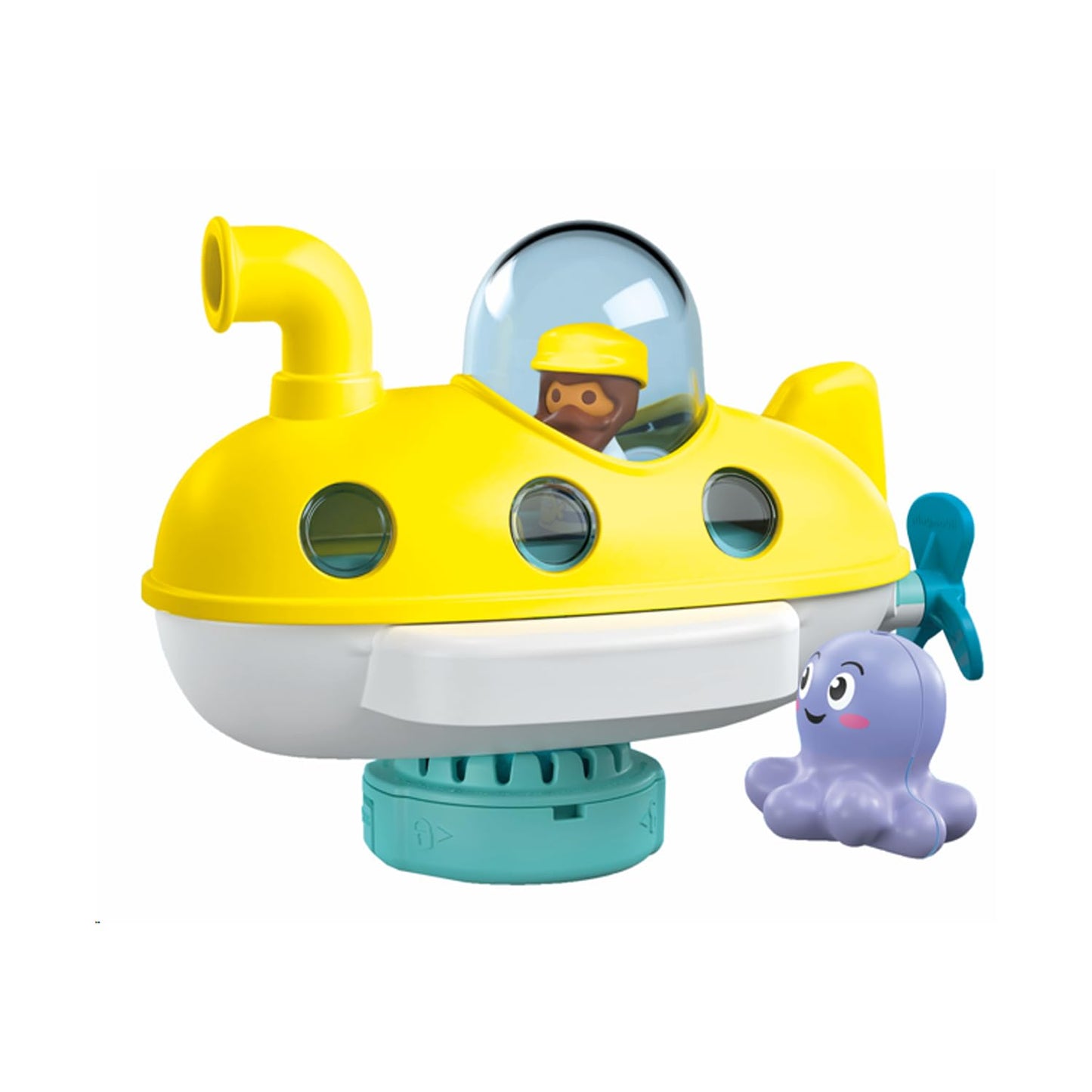 PLAYMOBIL JUNIOR Aqua | Tinti | Buntes U-Boot | nachhaltiges Badewannenspielzeug | Für Kinder ab 1 Jahr | inkl. 3 verschiedenfarbigen Badetabs | 71440