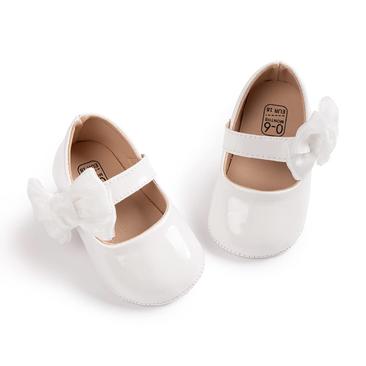 Sonsage Infant Baby Mädchen Bowknot Mary Jane Kleinkind weich Anti-Rutsch-Sohle Prinzessin Hochzeit Kleid erste Walking Flats Prewalker Neugeborenen Ballett Schuhe