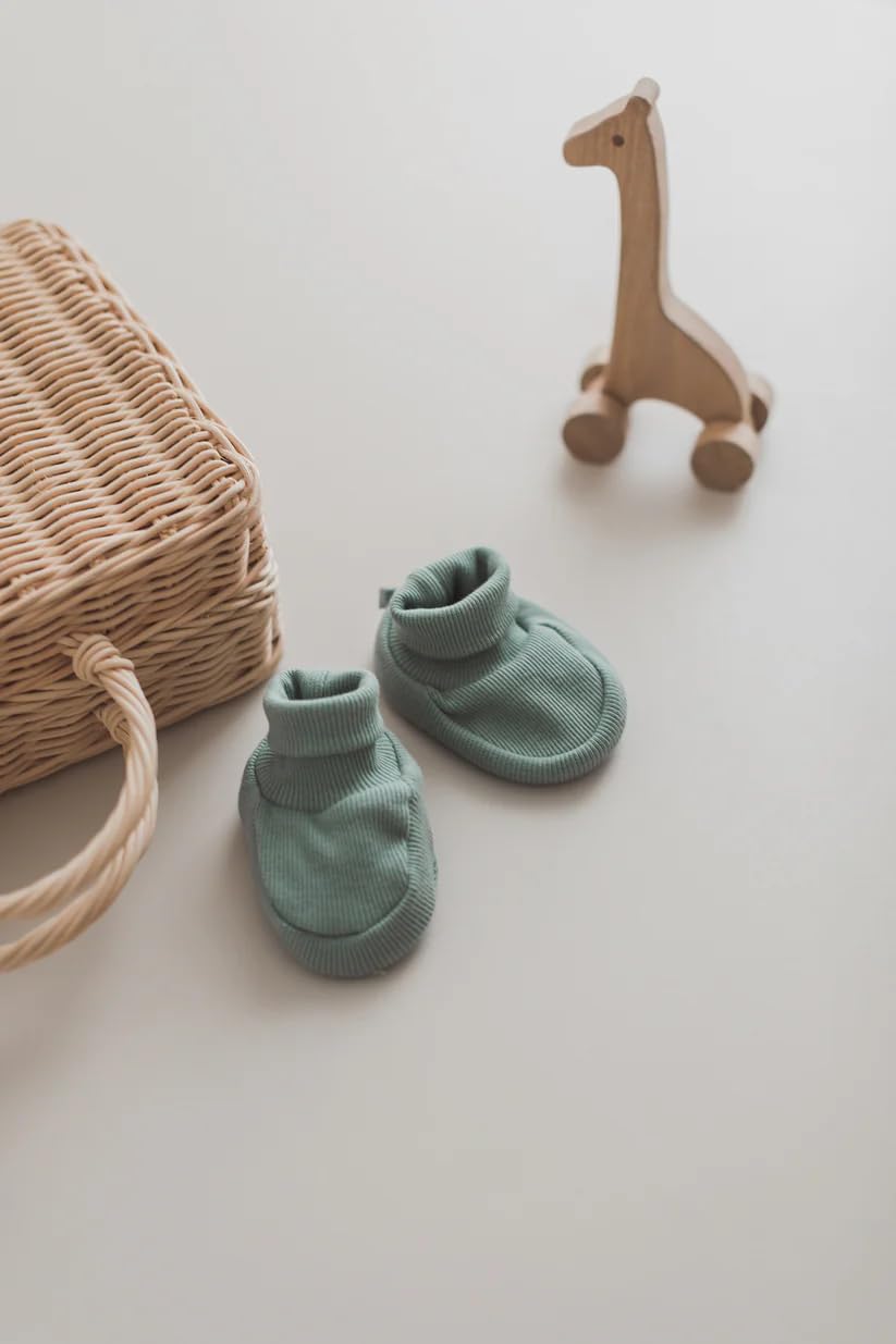 Generisch Baby Krabbel- Hausschuhe - Schuhe Neugeborene - Baumwolle - Diverse Farben - Mädchen - Jungs