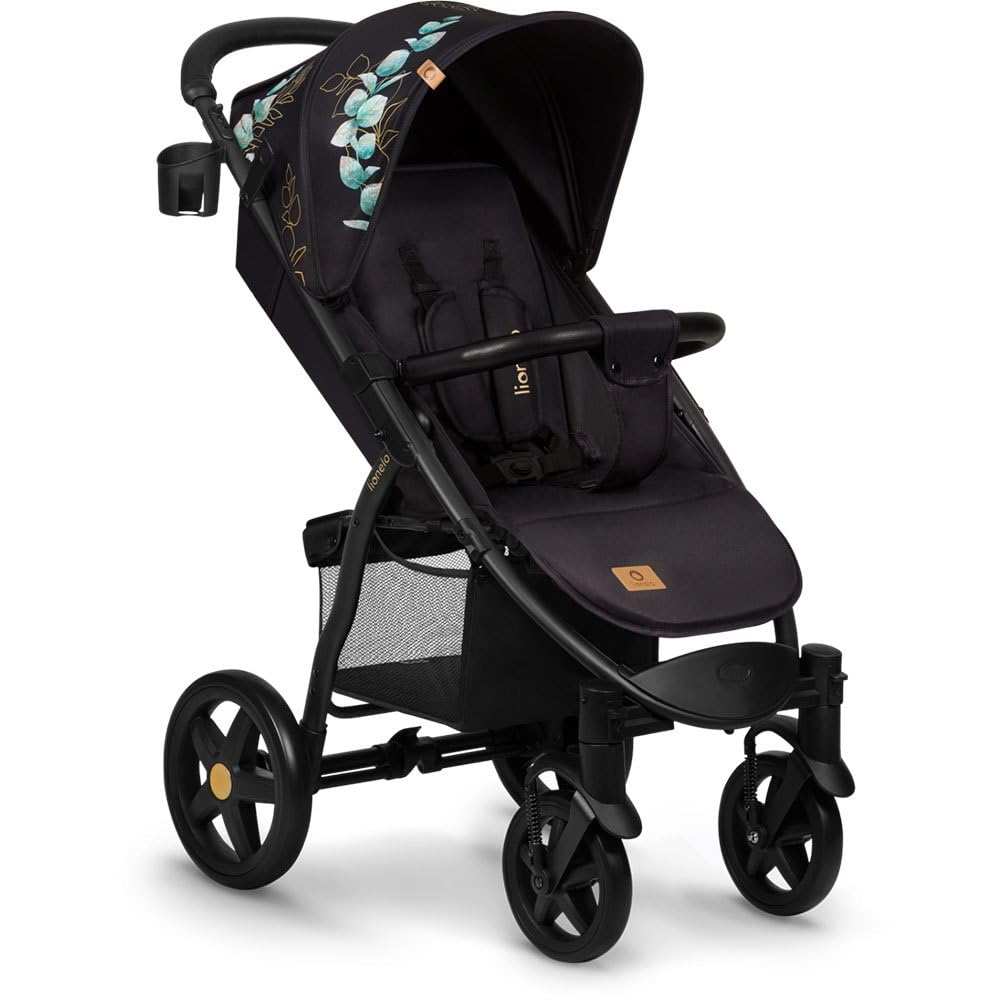 LIONELO Annet Plus Buggy up to 22 kg with Reclining Function, Small Folding Pushchair with Accessories, EVA Foam Wheels, Mosquito Net, Foot Cover Drink Holder, Basket Dreamin