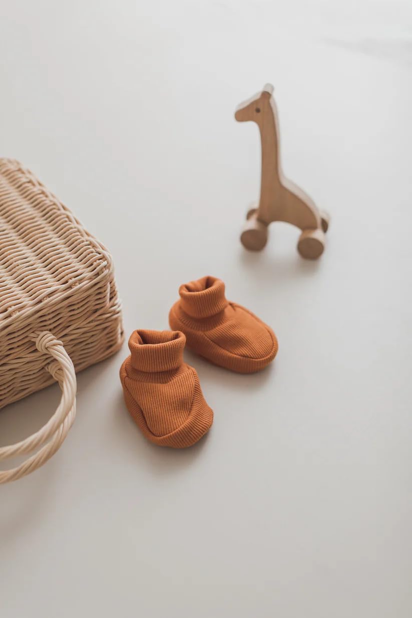 Generisch Baby Krabbel- Hausschuhe - Schuhe Neugeborene - Baumwolle - Diverse Farben - Mädchen - Jungs
