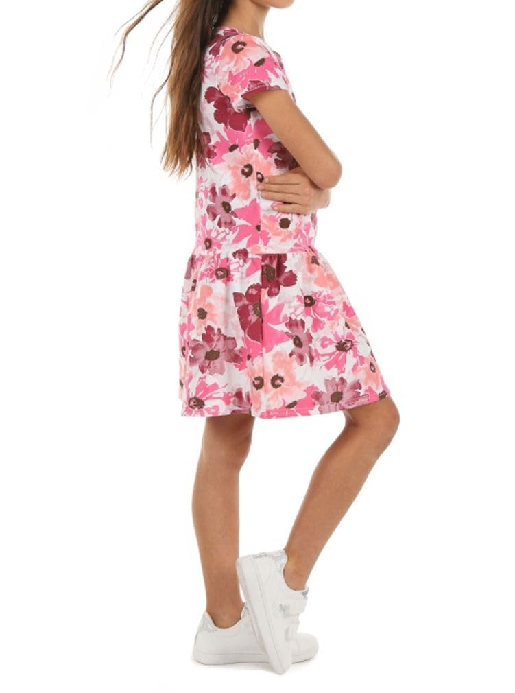 Dykmod Mädchen Kleid Blumen Sommerkleid Muster Sommer Frühling Kinder