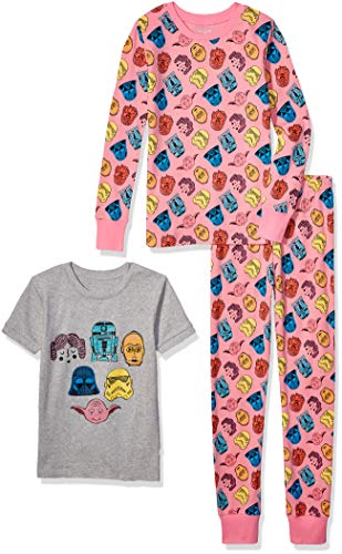 Essentials Disney | Marvel | Star Wars Baby und Mädchen Pyjama-Set, 4-Teilig (Zuvor Spotted Zebra)