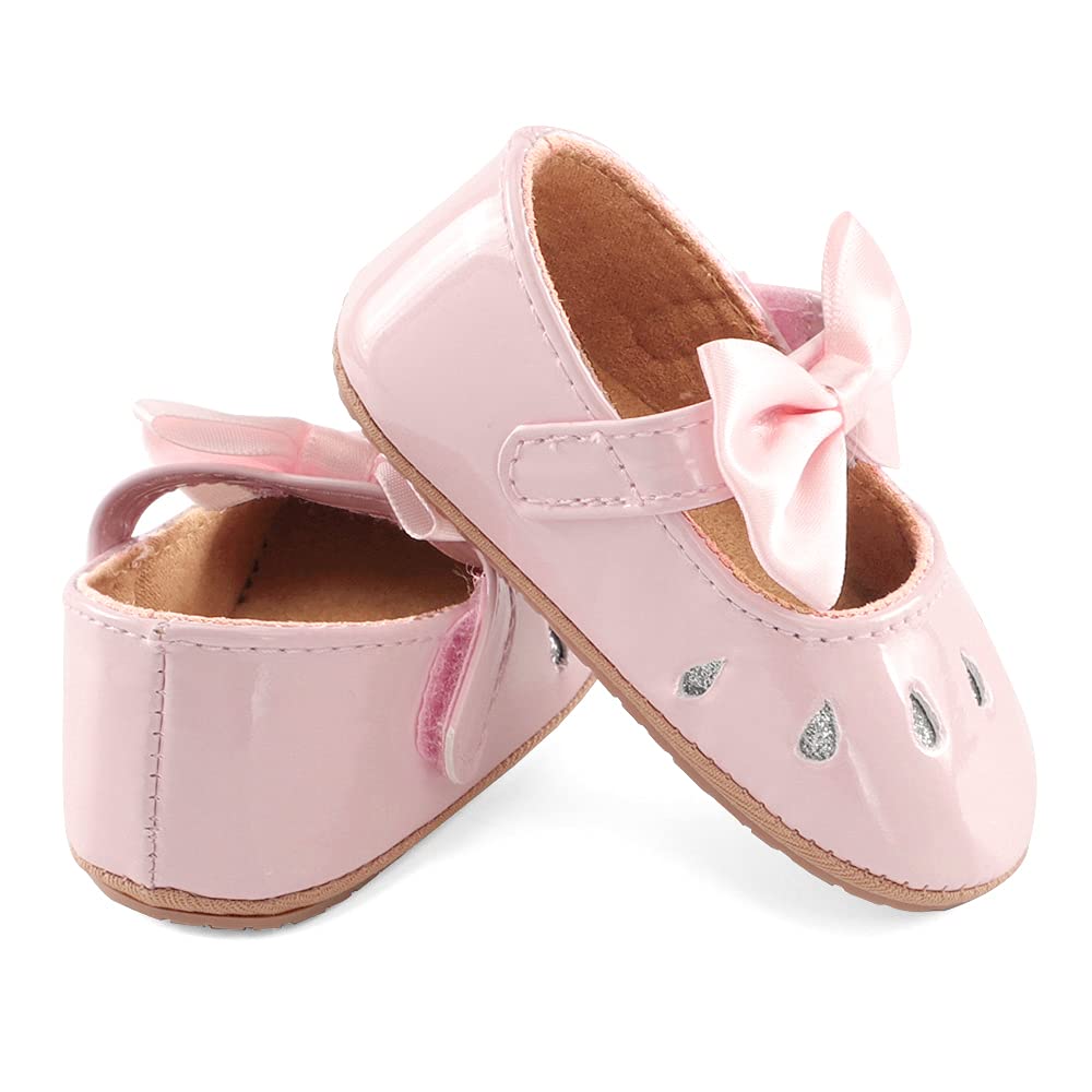 LACOFIA Babyschuhe Mädchen rutschfest Bowknot Prinzessin Krabbelschuhe