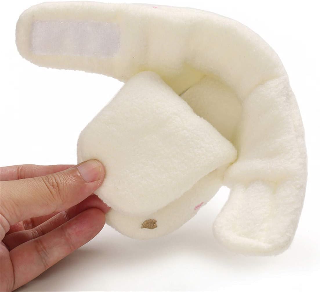 EDOTON Unisex-Baby Neugeborenes Fleece Booties, Baby Jungen Mädchen Weiche Sohlen Streifen Bootie Kleinkind Stiefel Niedlich Stiefel Socke Einstellbar