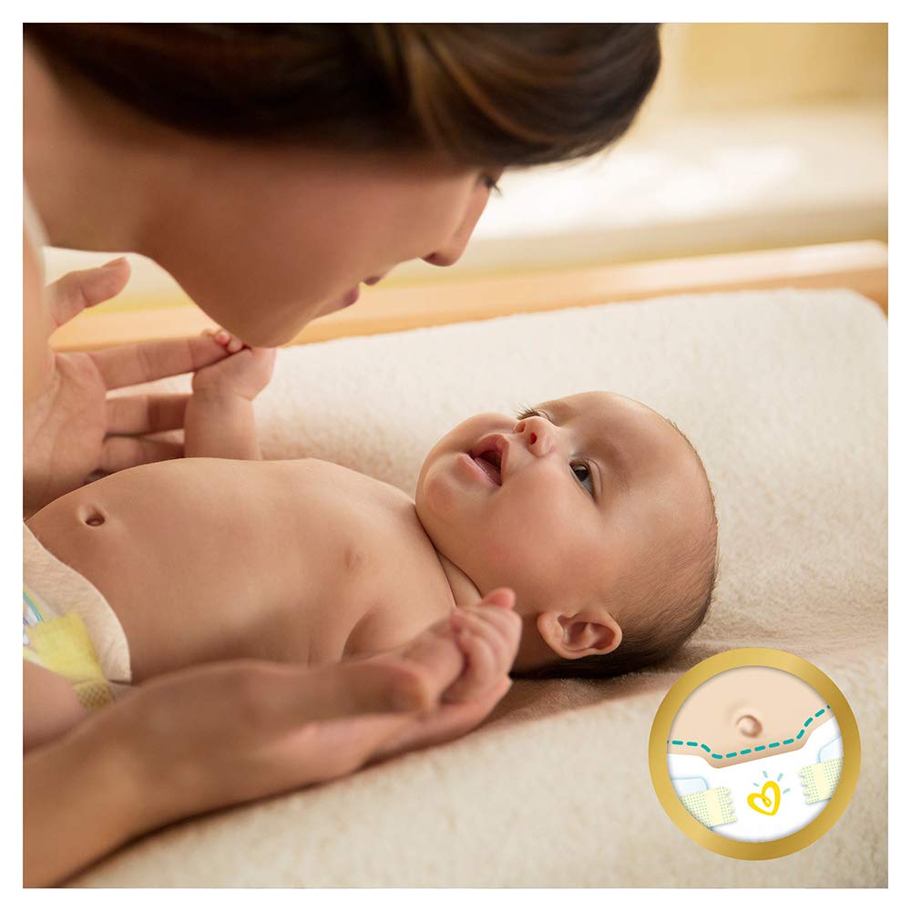 Pampers Pampers Premium Care Nappies Size 0 (<3 kg), Pack of 30, Best Comfort and Protection for Sensitive Skin (Pack of 3)
