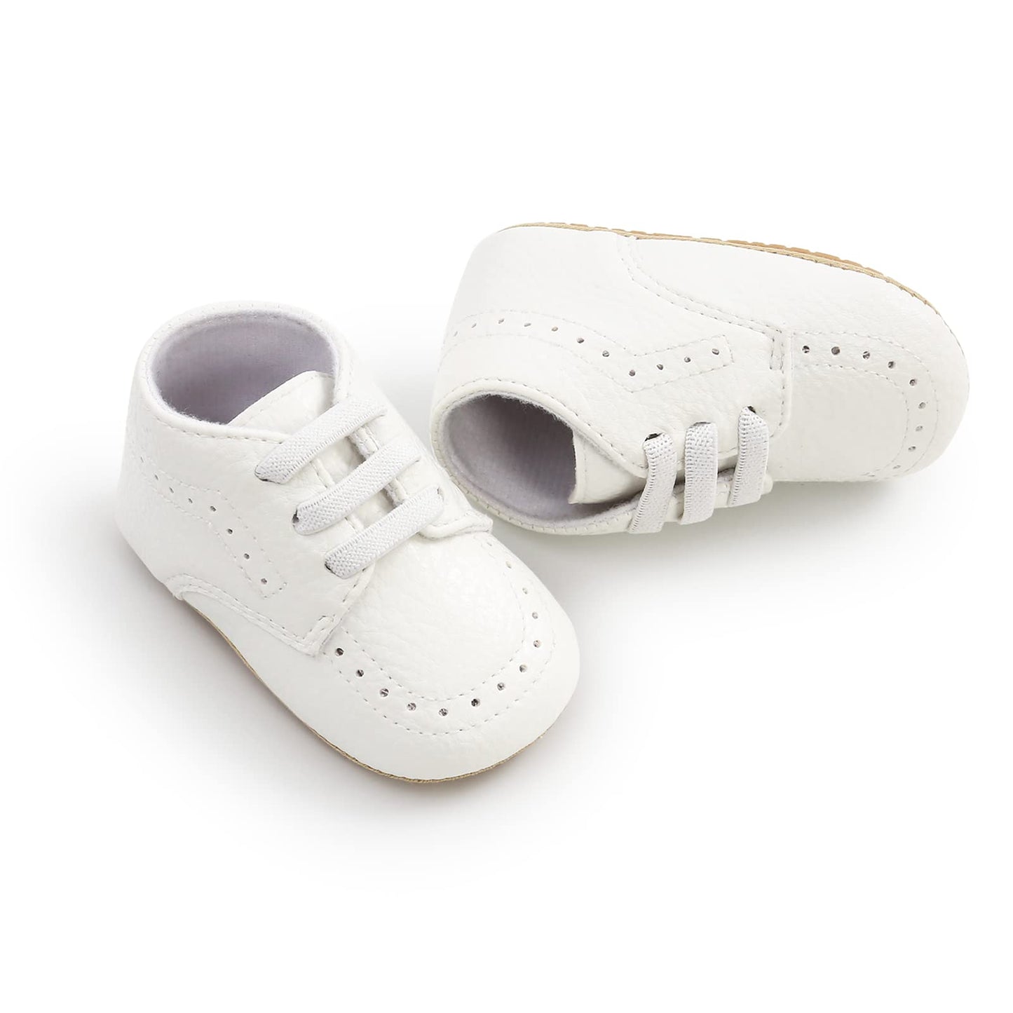 RVROVIC Babyschuhe Anti-Rutsch Oxford Loafer Flats für Jungen und Mädchen aus PU Leder mit weicher Sohle