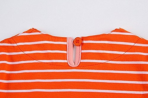 Beilei Creations Mädchen Kleider Kurzarm Baumwolle Kinder Kleid Süßes Muster Gr.85-140