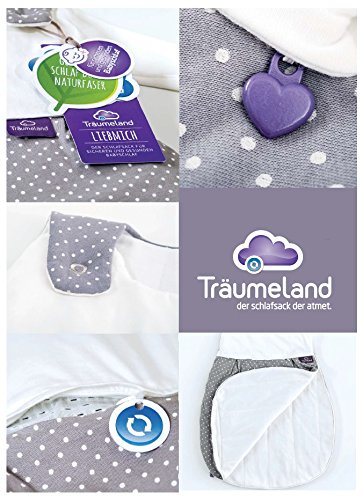 Träumeland Liebmich Sleeping Bag, All-Year Sleeping Bag, Sleeveless Outer Bag, Baby Sleeping Bag Grows with Your Child, Washable Children's Sleeping Bag, Lightweight Cotton Sleeping Bag, Breathable