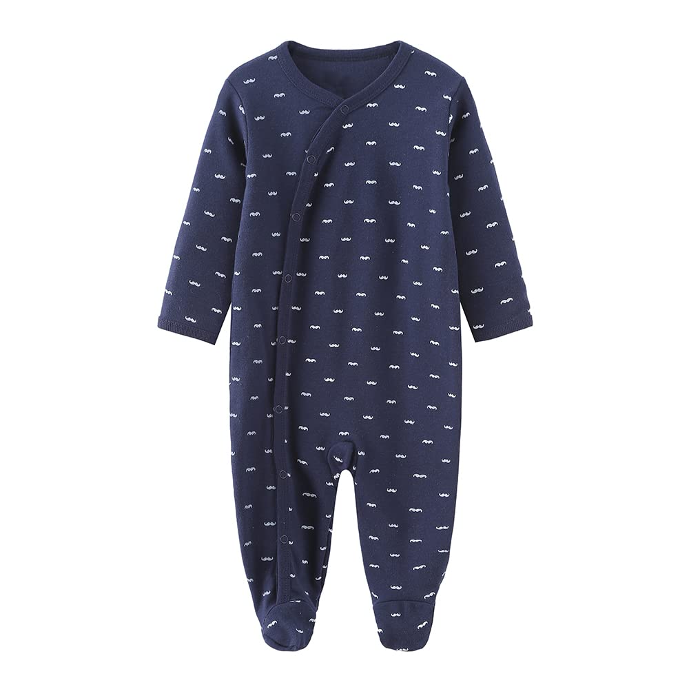 Chamie Baby Rompers Long Sleeve Cotton Rompers 0-3m/3-6m/6-9m/9-12m