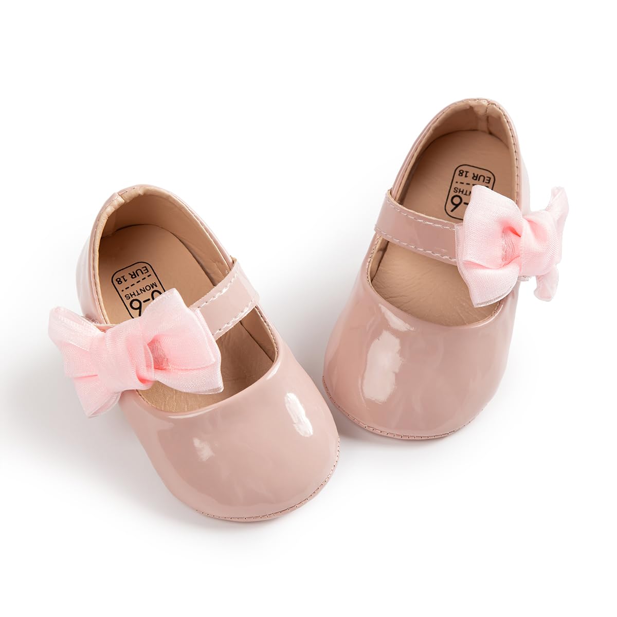 Sonsage Infant Baby Mädchen Bowknot Mary Jane Kleinkind weich Anti-Rutsch-Sohle Prinzessin Hochzeit Kleid erste Walking Flats Prewalker Neugeborenen Ballett Schuhe
