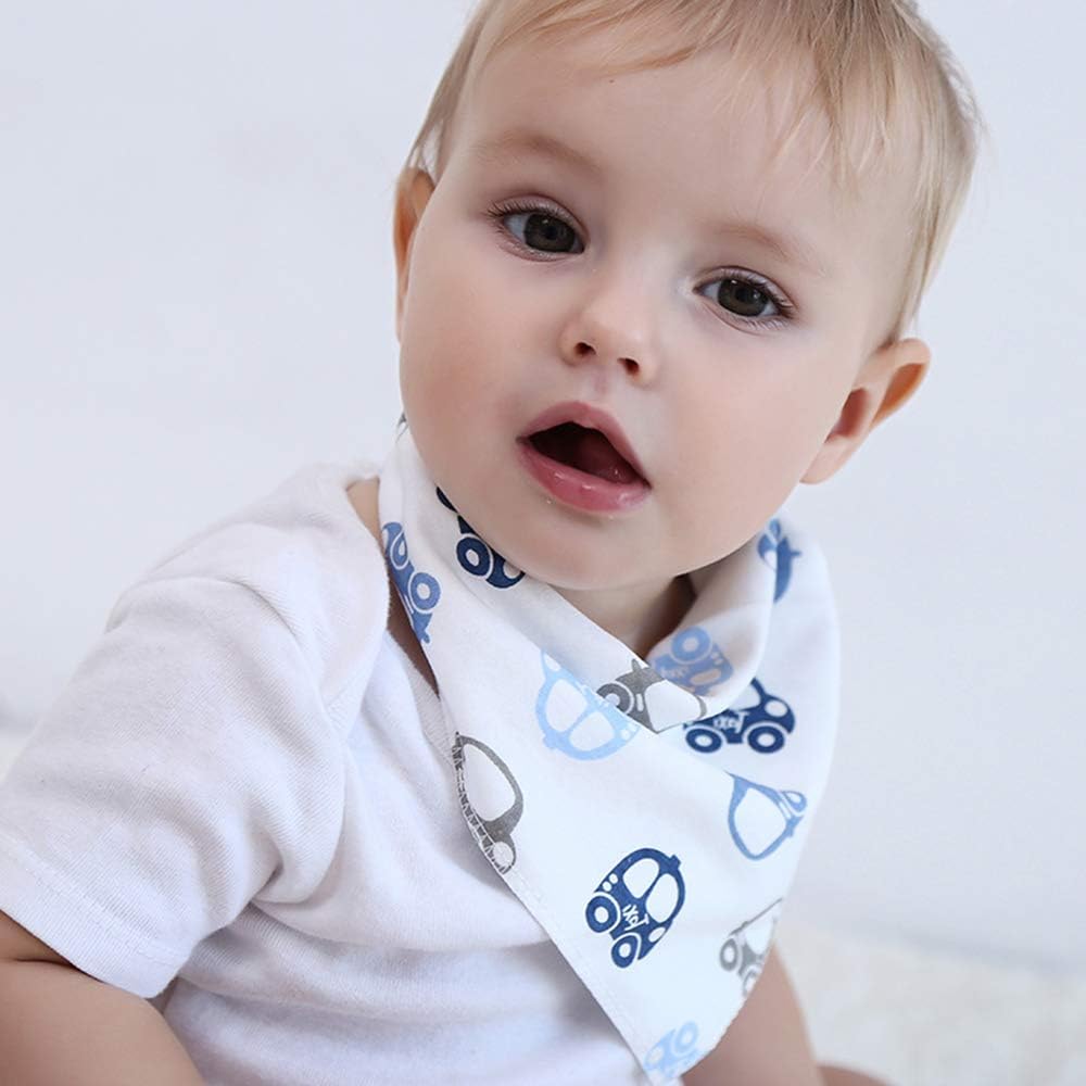 SLOSH 17 Baby Bibs, Bandana, Birth, Girls, Boys, Cotton, Children, Unisex (17 Pieces for Unisex), Multicolored, 17 Unité (Lot de 1)