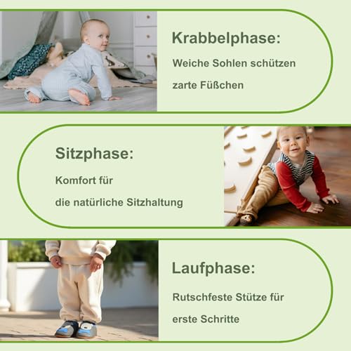 SAYOYO Weiche Leder Babyschuhe für das Laufen und Krabbeln