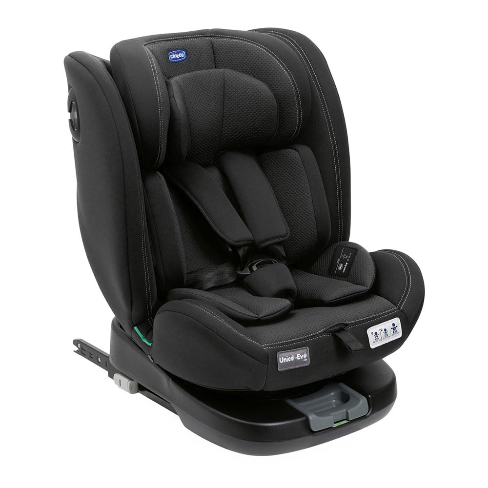 Chicco Unico Evo I-Size, Kindersitz 0-36 Kg, für Kinder von 40 bis 150 cm, homologiert ECE R129/03, Isofix 360° drehbar und neigbar, Gruppe 0+/1/2/3 von 0 bis 12 Jahren, Schwarz - Meloni2