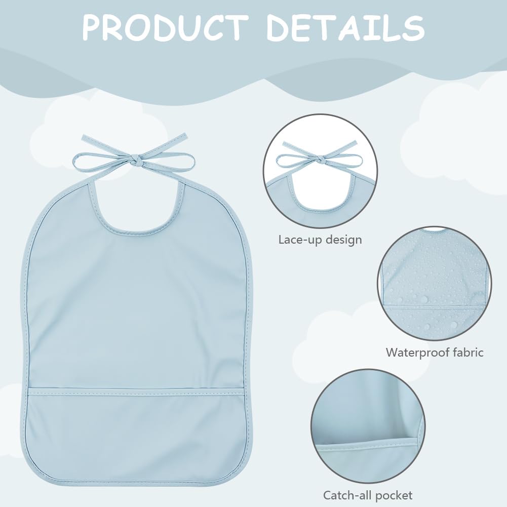 HOTUT Dirt-resistant baby bibs washable, baby bibs waterproof, baby eating bibs, baby bibs waterproof for eating, unisex baby bibs odor-resistant
