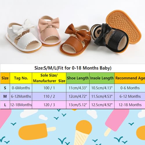 Babyschuhe RVROVIC Sandalen für Jungen und Mädchen mit weichem Sohlen, leichten Sommer-Schuhen und Schleifen-Knoten für Kleinkinder, ideal für den Outdoor-Gang.