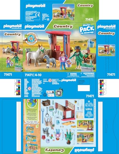 PLAYMOBIL | Country | Tierarzteinsatz bei den Eseln |Spielzeug für Kinder ab 4 Jahren | 71471