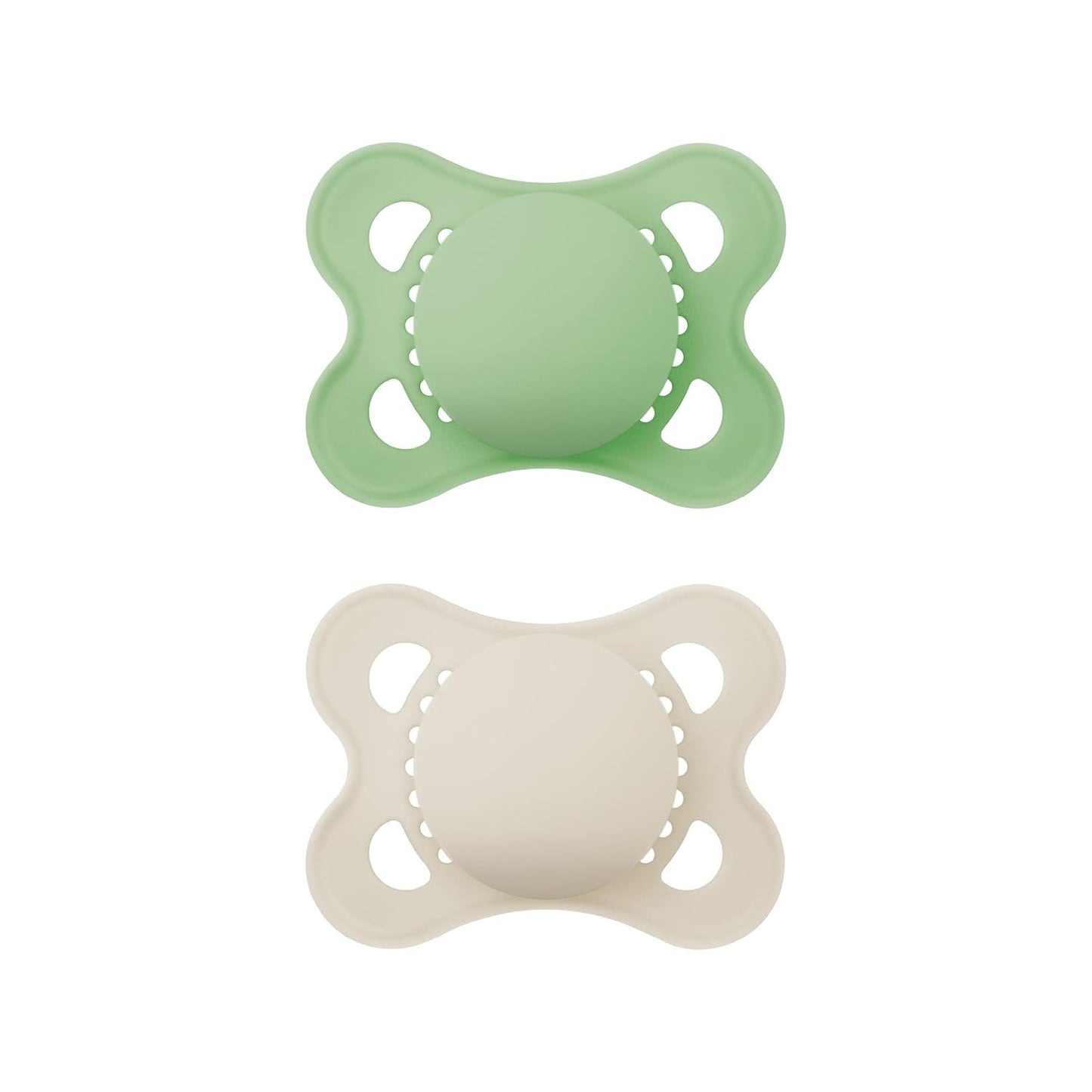 MAM Original Schnuller im 2er-Set, zahnfreundlicher Baby Schnuller aus nachhaltigen & bio-erneuerbaren Materialien, Sauger aus MAM SkinSoft Silikon, mit Schnullerbox, 0-6 Monate, Hase/Reh - Meloni2