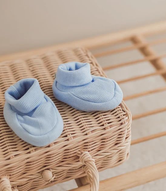 Generisch Baby Krabbel- Hausschuhe - Schuhe Neugeborene - Baumwolle - Diverse Farben - Mädchen - Jungs