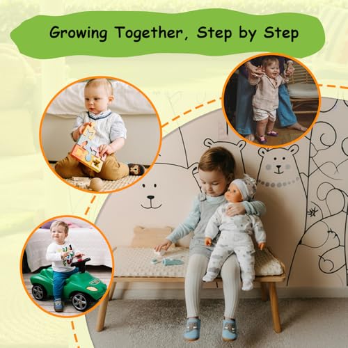 SAYOYO Weiche Leder Babyschuhe für das Laufen und Krabbeln