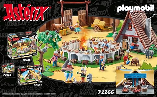 PLAYMOBIL Asterix 71542 Roman Camp, Exciting Conquest of the Camp by the Gauls, Includes Magic Potion for More Body Strength, Detailed Toy for Children from 5 Years