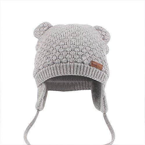 DRESHOW Unisex Baby Mütze Süßer Bär Kleinkind Earflap Beanie Warm für Herbst Wintermütze