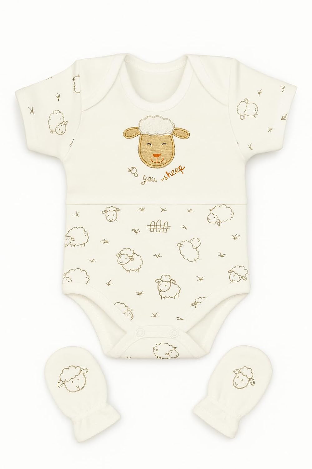 Newborn Baby Gift Set 100% Natural Cotton First Equipment First-time Equipment Unisex Clothing Gift Set Baby Equipment for Babies 0-4 Months (Koala)