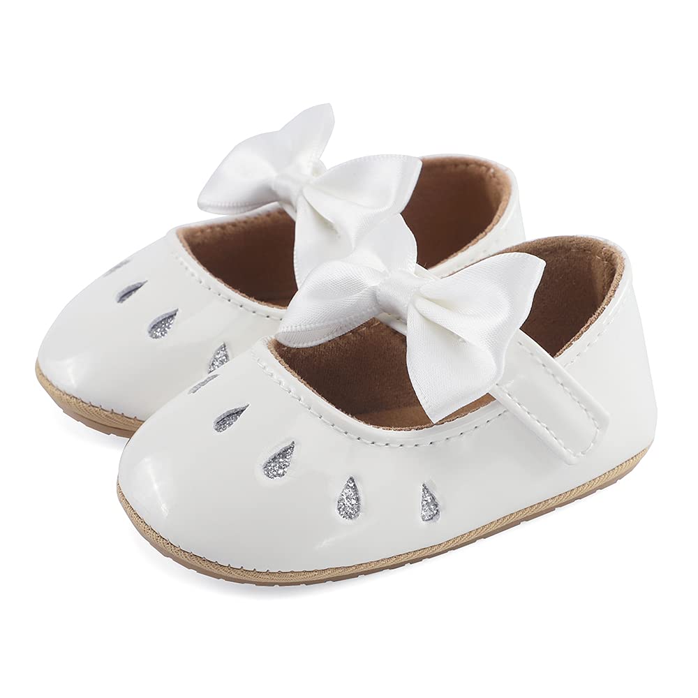 LACOFIA Babyschuhe Mädchen rutschfest Bowknot Prinzessin Krabbelschuhe