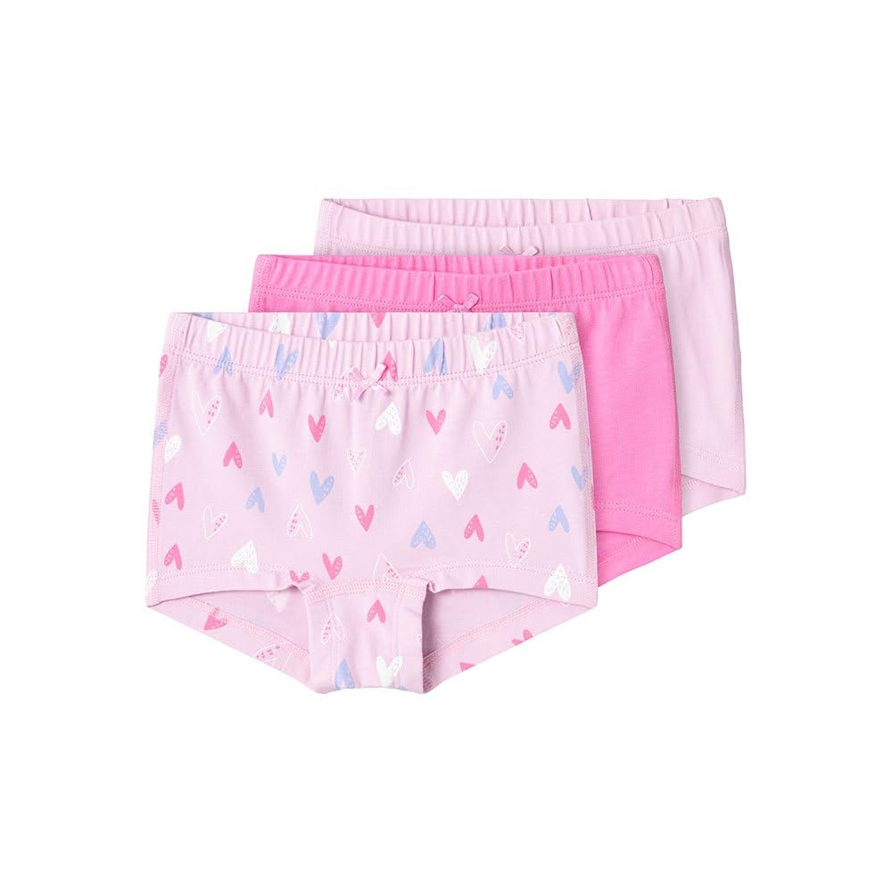 NAME IT Girls Nmftights 3p Pink Hearts Noos