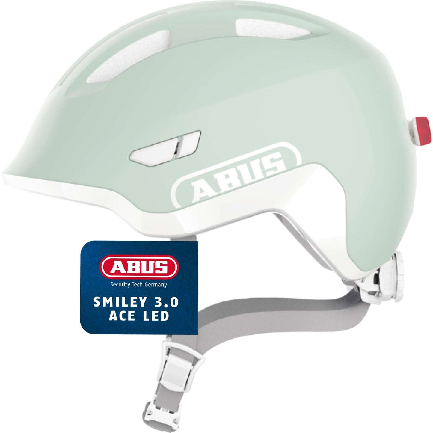 ABUS Kinderhelm Smiley 3.0 ACE LED - Fahrradhelm mit Licht