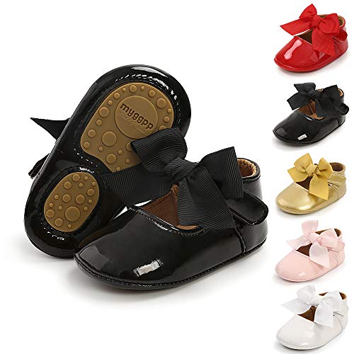Sonsage Infant Baby Mädchen Bowknot Mary Jane Kleinkind weich Anti-Rutsch-Sohle Prinzessin Hochzeit Kleid erste Walking Flats Prewalker Neugeborenen Ballett Schuhe