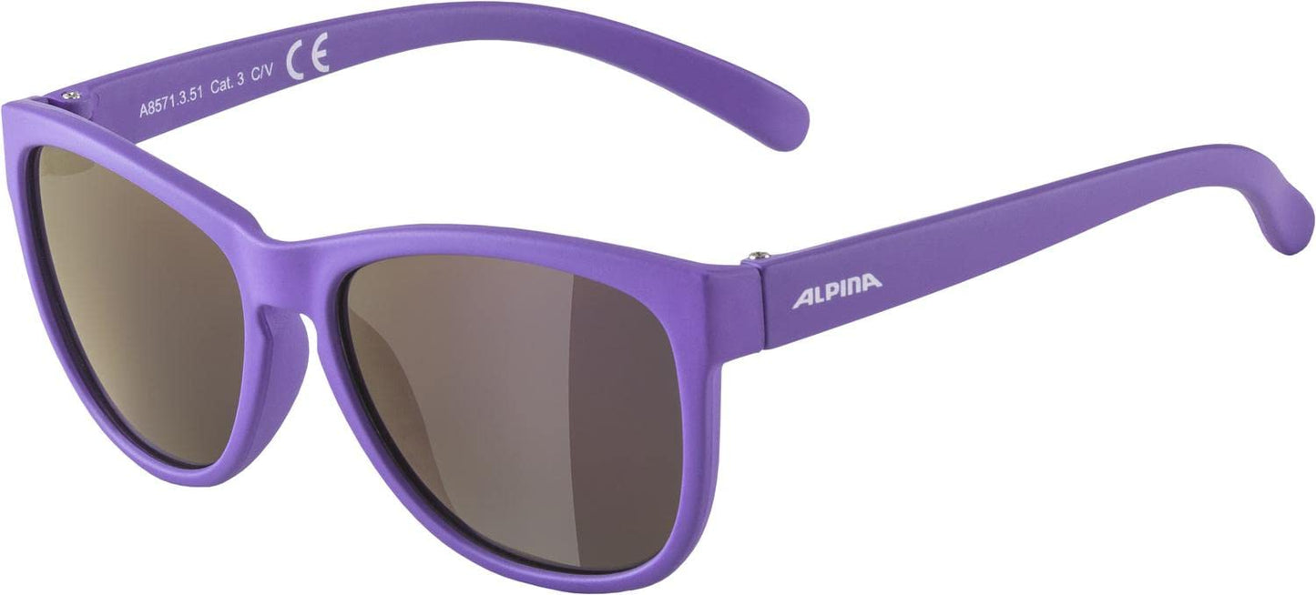ALPINA LUZY - Verspiegelte und Bruchsichere Sonnenbrille für Kinder, ideal für Alltag und Outdoor, mit UV-A-, B- & -C-Schutz
