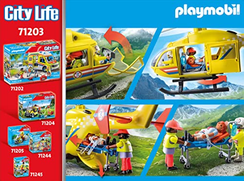 PLAYMOBIL | City Life | Rettungshelikopter | Spielzeug für Kinder ab 4 Jahren | 71203