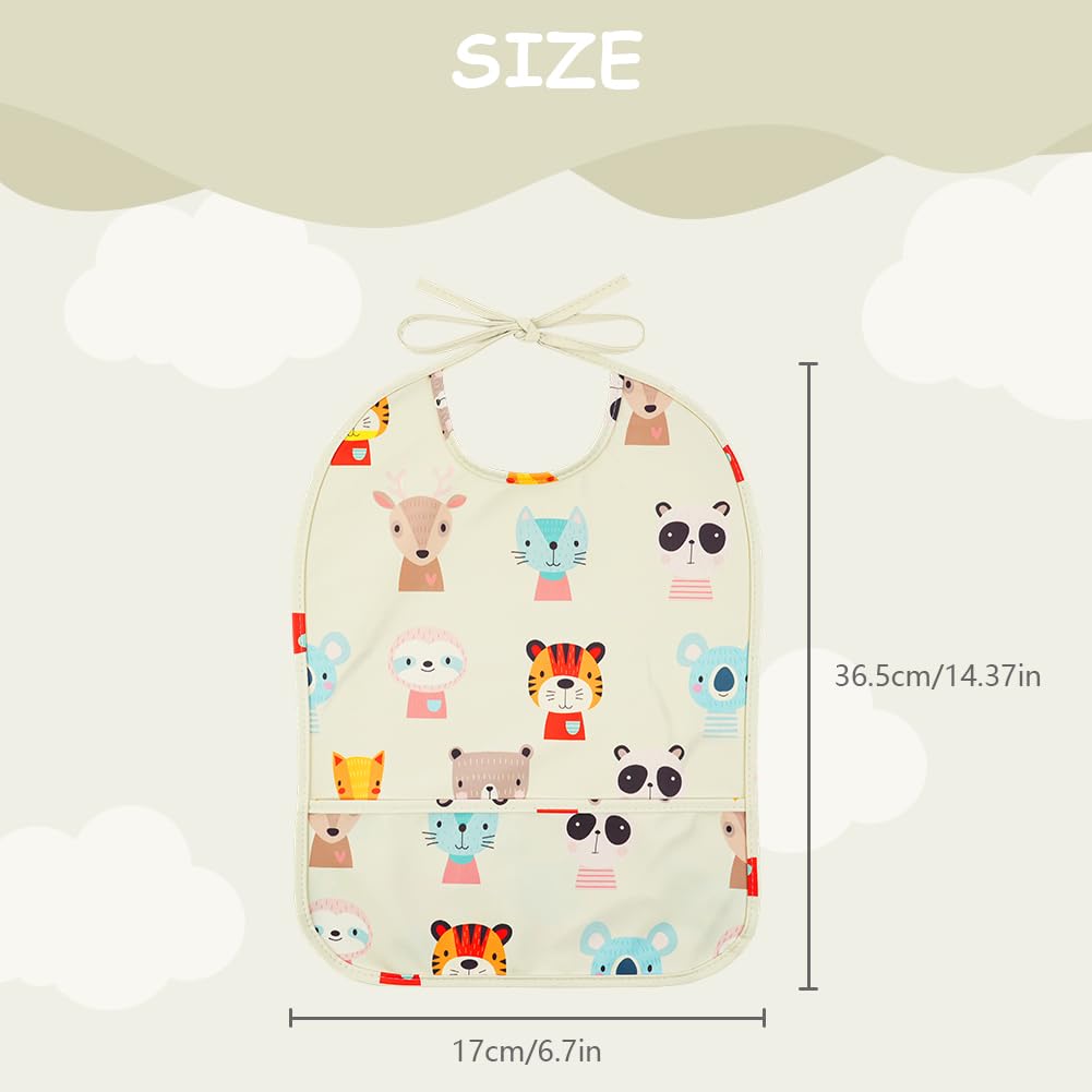 HOTUT Dirt-resistant baby bibs washable, baby bibs waterproof, baby eating bibs, baby bibs waterproof for eating, unisex baby bibs odor-resistant