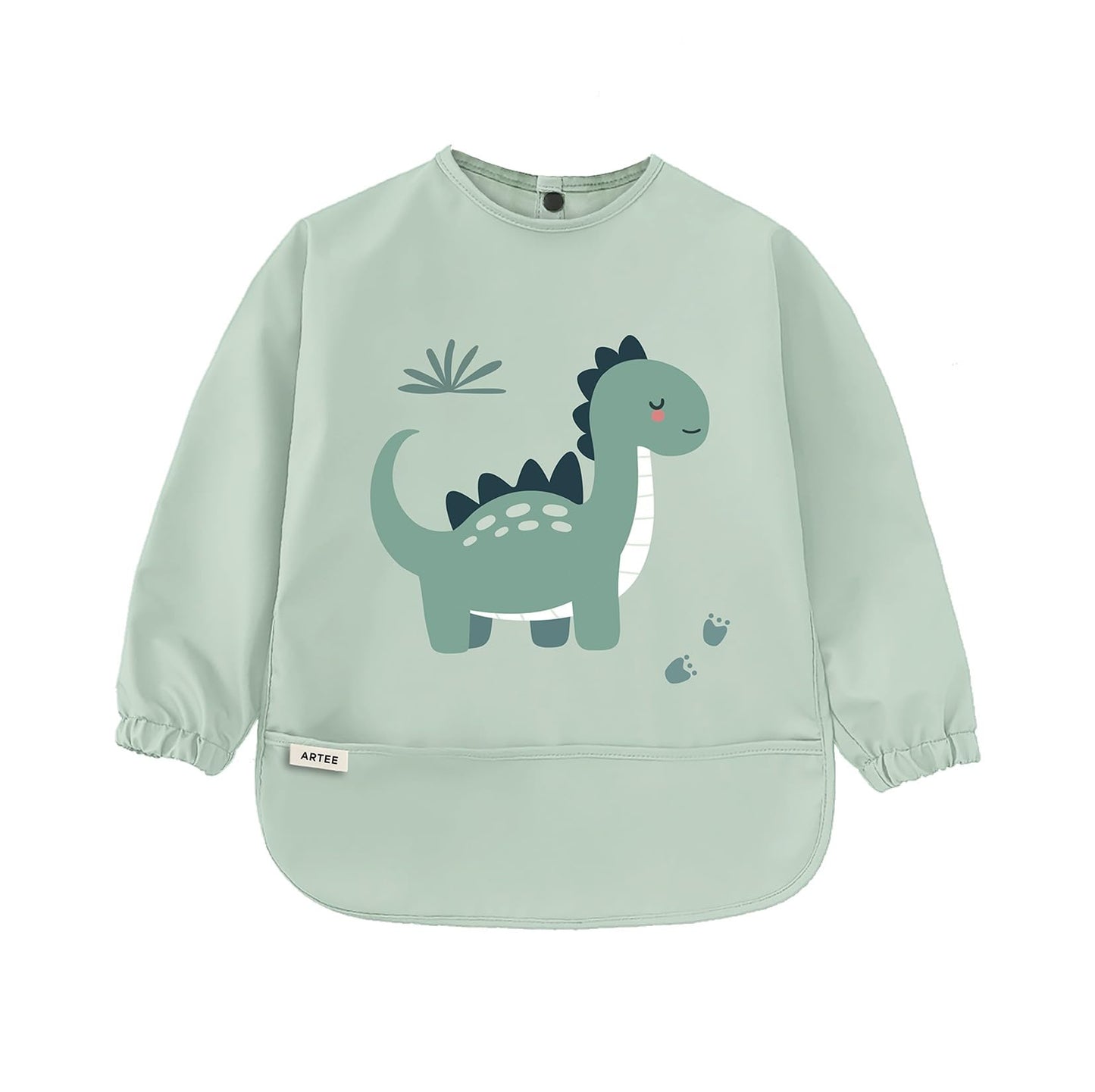 ARTEE Ärmellätzchen beschichtet wasserfest abwischbar Lätzchen mit Ärmeln, Baby, Wasserdichtes Lätzchen, ideal als Geschenk