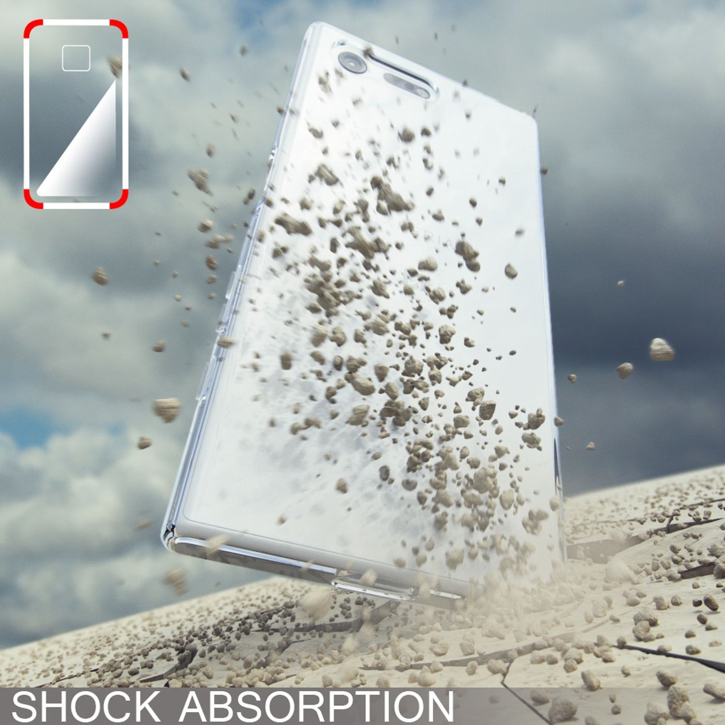 NALIA Transparente Silikonhülle für Sony Xperia X Compact – Anti-Gelb & Rutschfest – GLAZE (Handyhülle Kristallklar, Schlank & Stoßfest) – Marke aus Berlin