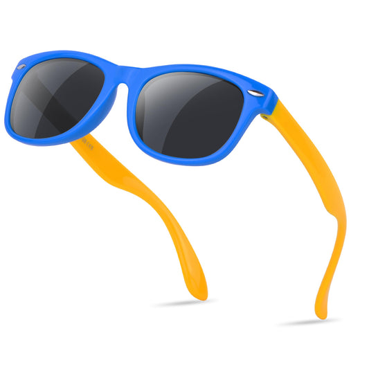 Nlieanuc Children's Sunglasses 3-10 Years for Boys Girls Polarized Children's Sunglasses UV400 Protection with Rubber Frame