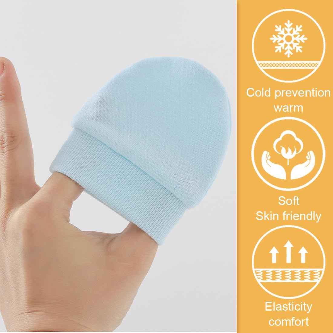XPEX Winter Gloves for Baby and Newborn - Cotton Mittens for Boys and Girls, 0-6 Months