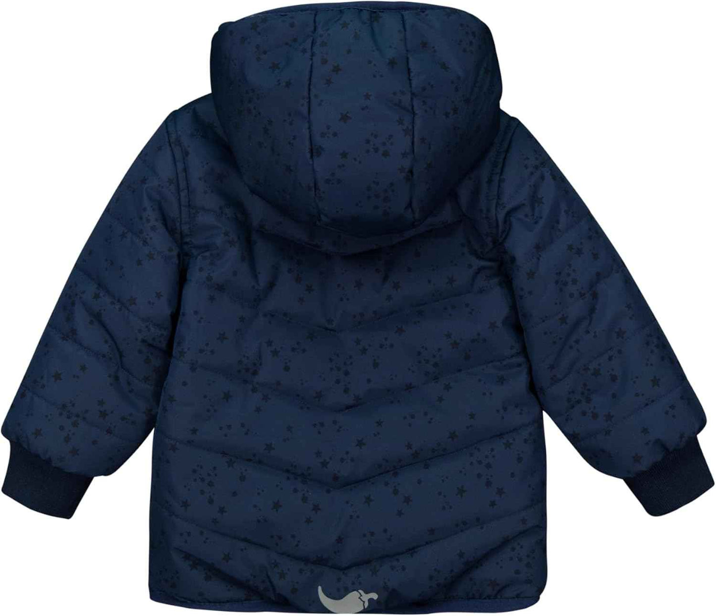 SALT AND PEPPER Baby Boys' Winter Jacket with Stars All-Over Print, True Navy