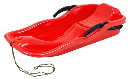 Unknown - Bob, Sledge, Toboggan, Snow Glider with Brakes - Plastic, Pull Rope, Choice of 3 Colours